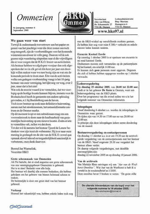 2005 - 20050900_Ommezien_HKO