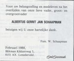 > 1985 - Collectie fam. Schaapman